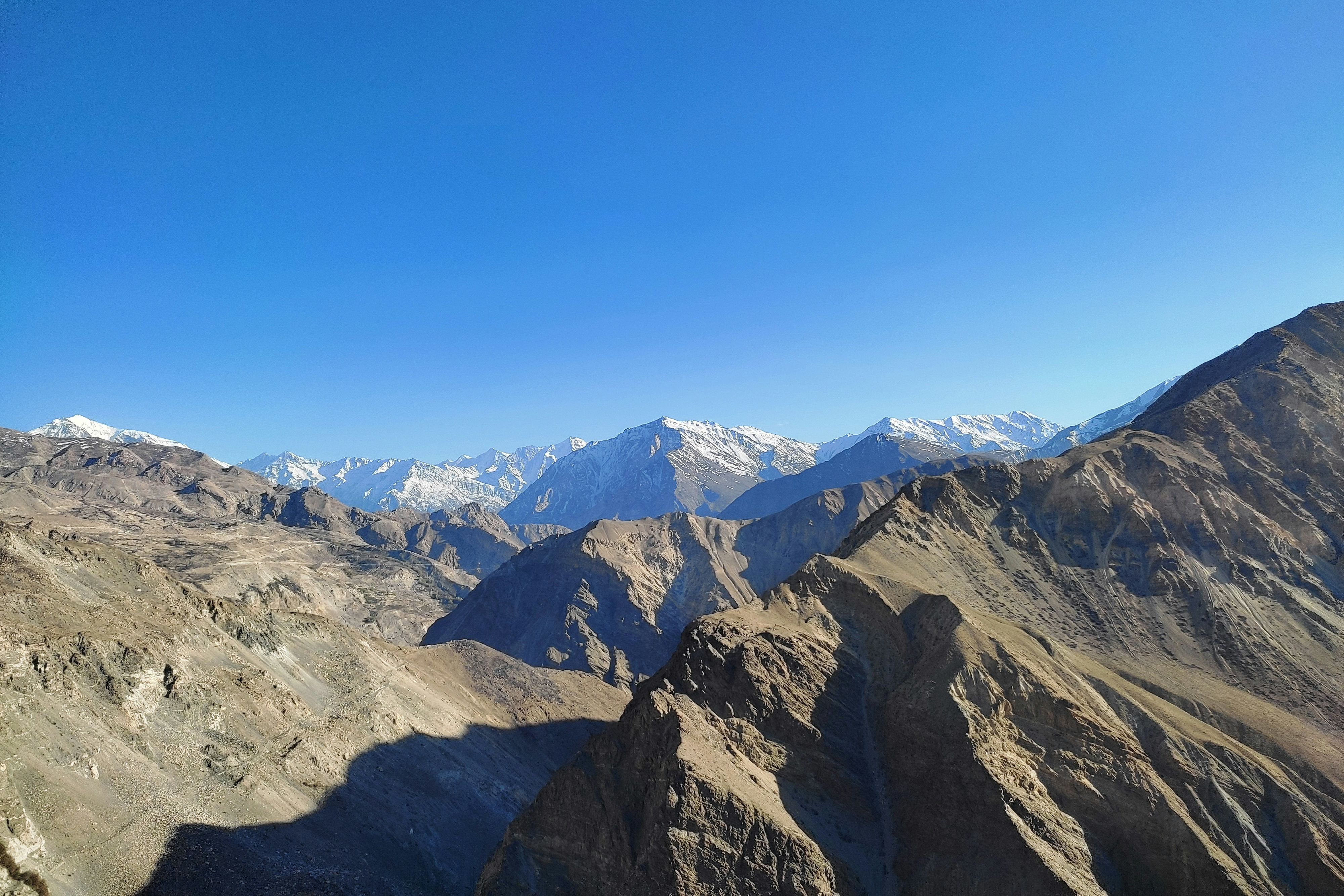 a mountain range near nako village