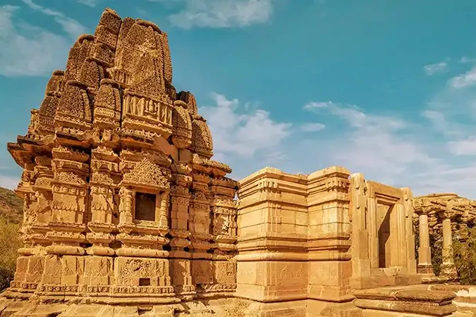 view of an ancient temple in barmer