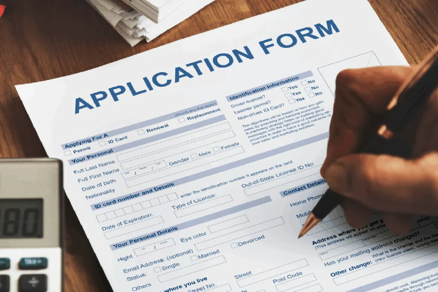 application form
