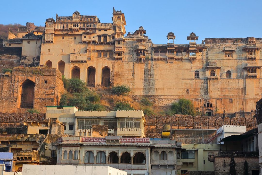 view of bundi palace in bundi rajasthan