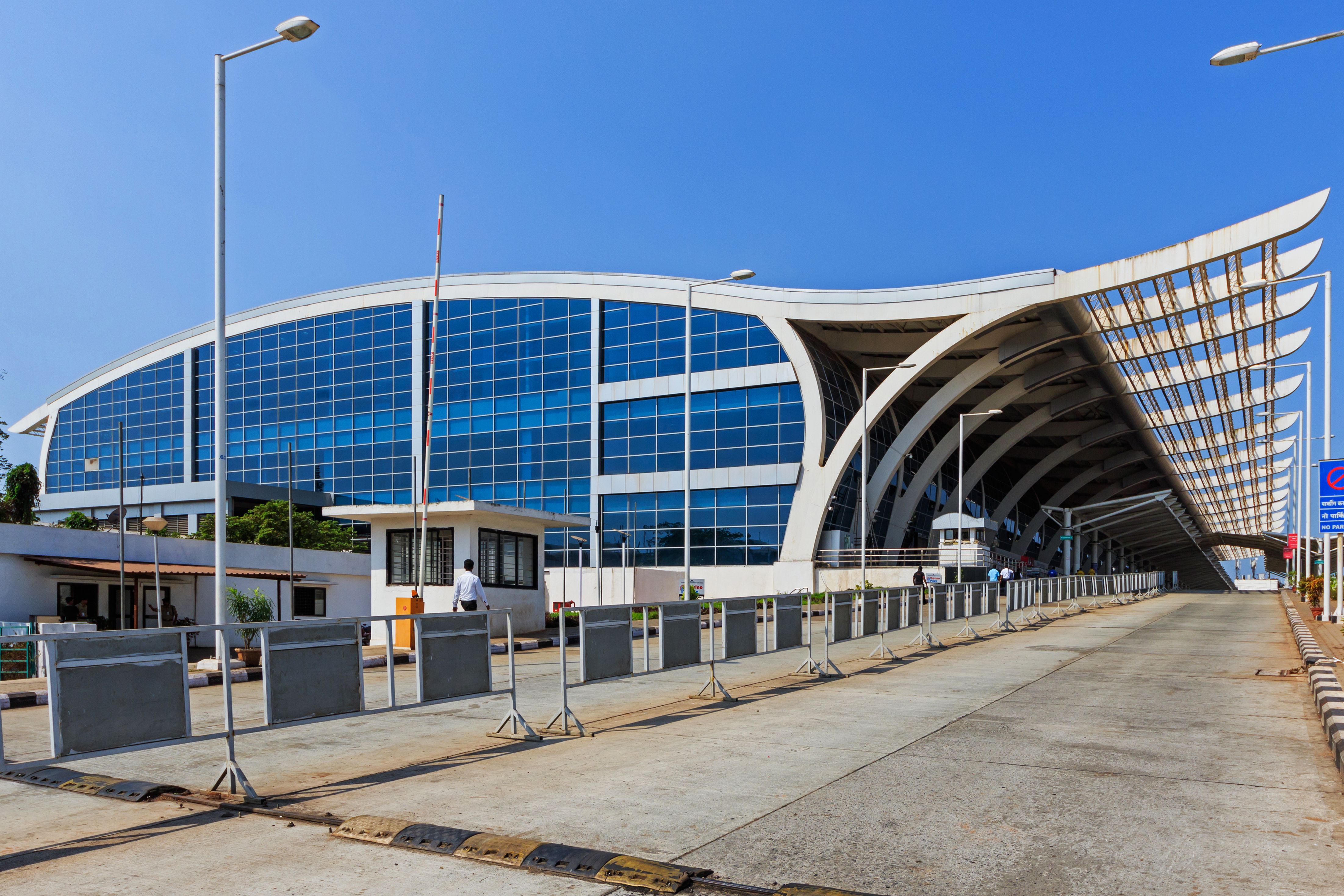 airport building of dabolim airport in goa