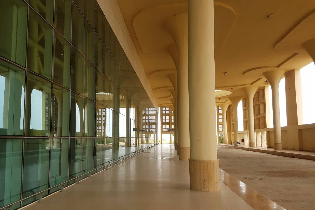 entrance of jaisalmer airport terminal