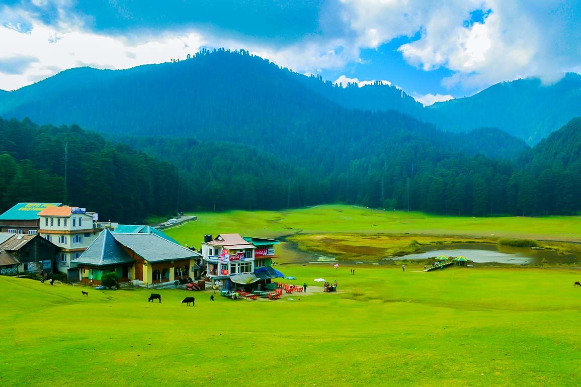 khajjiar on a cloudy day