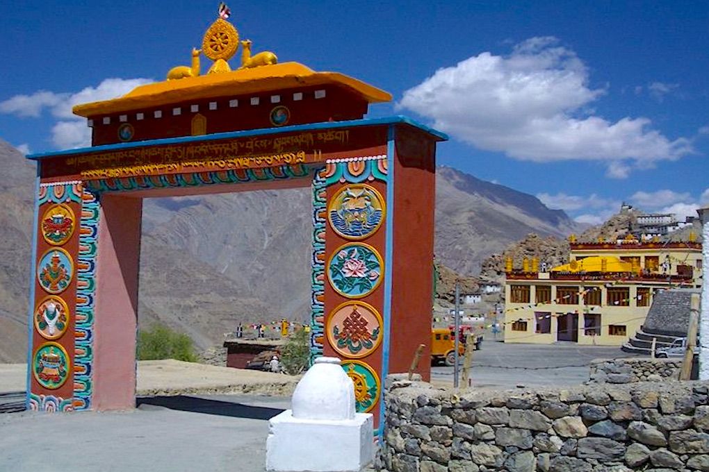 entrance of lhalung monastery in spiti valley