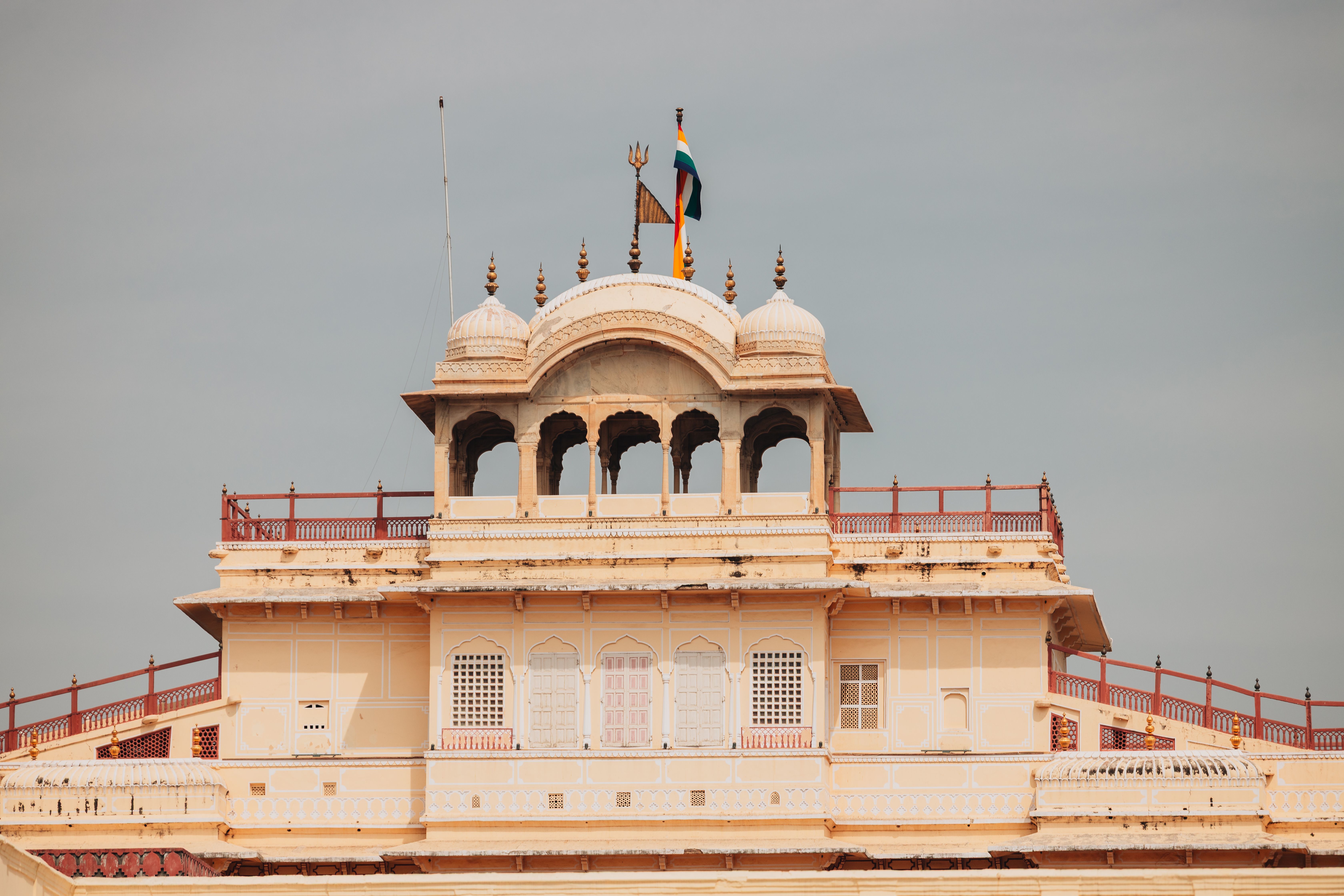 majestic architecture of city palace in jaipur