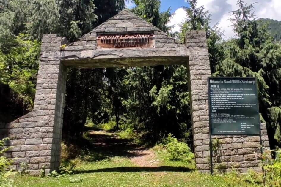 entrance of manali wildlife sanctuary