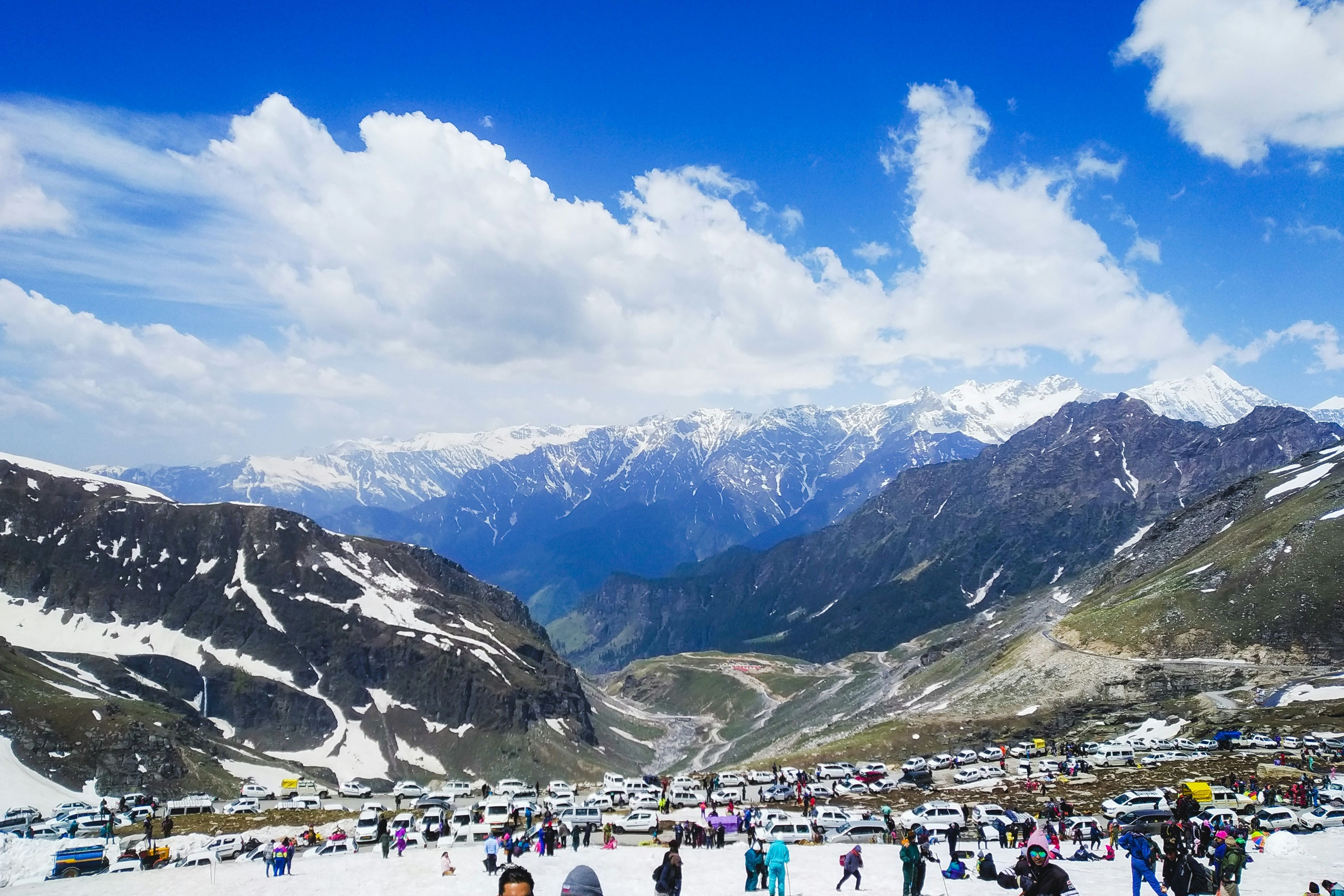 people on snow covered mountain during daytime in manali