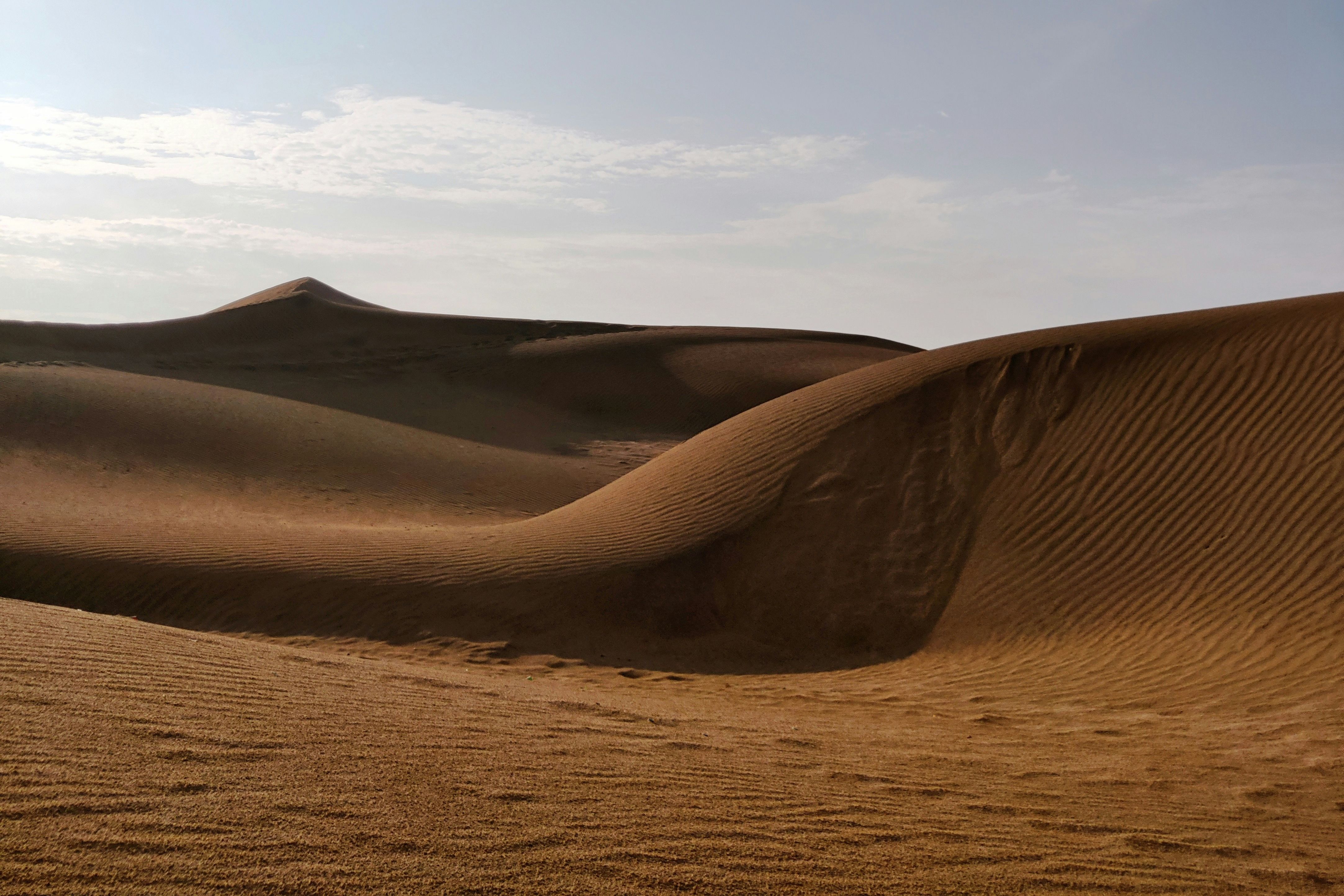 view of sand dunes at the thar desert