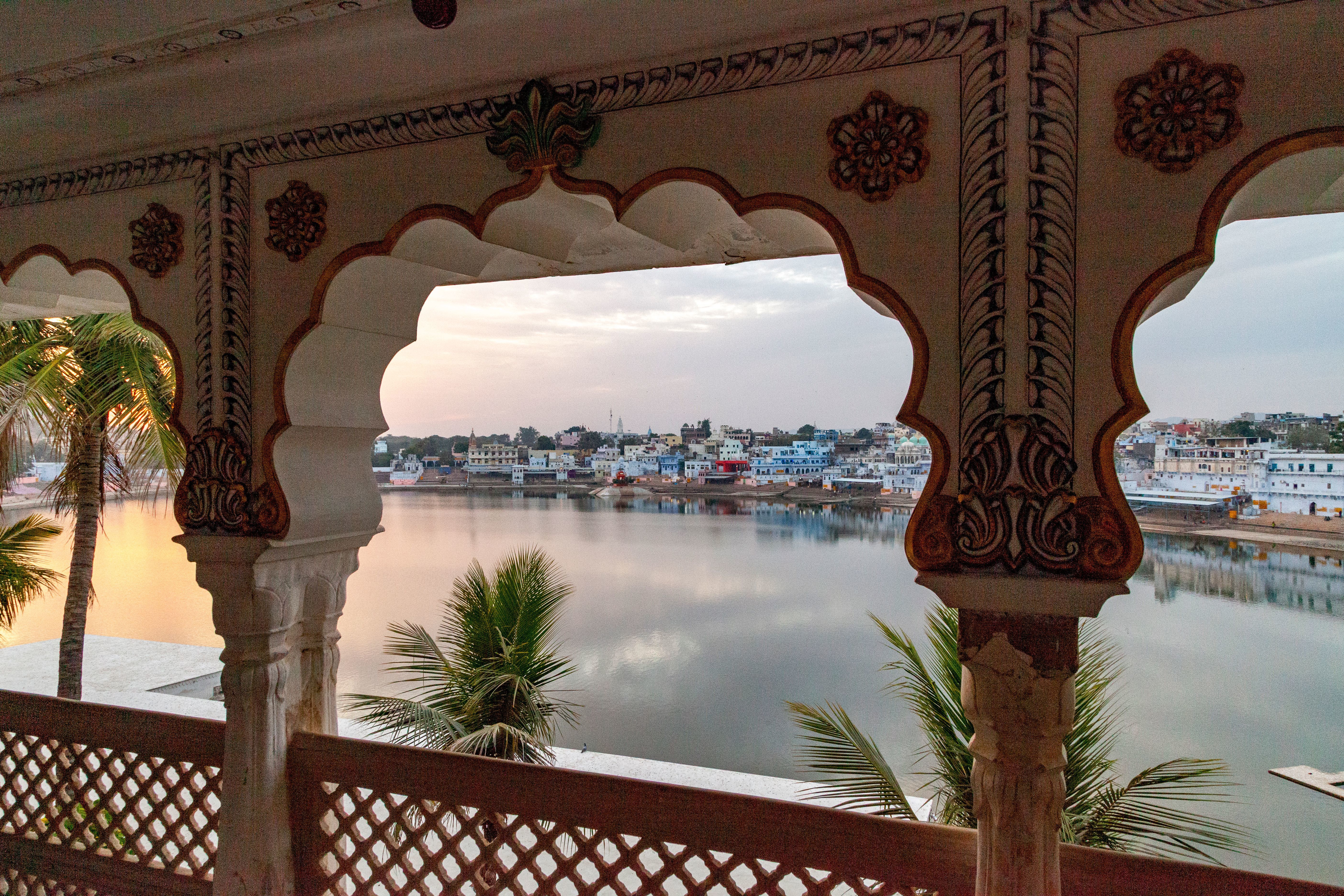 scenic view of pushkar from a balcony