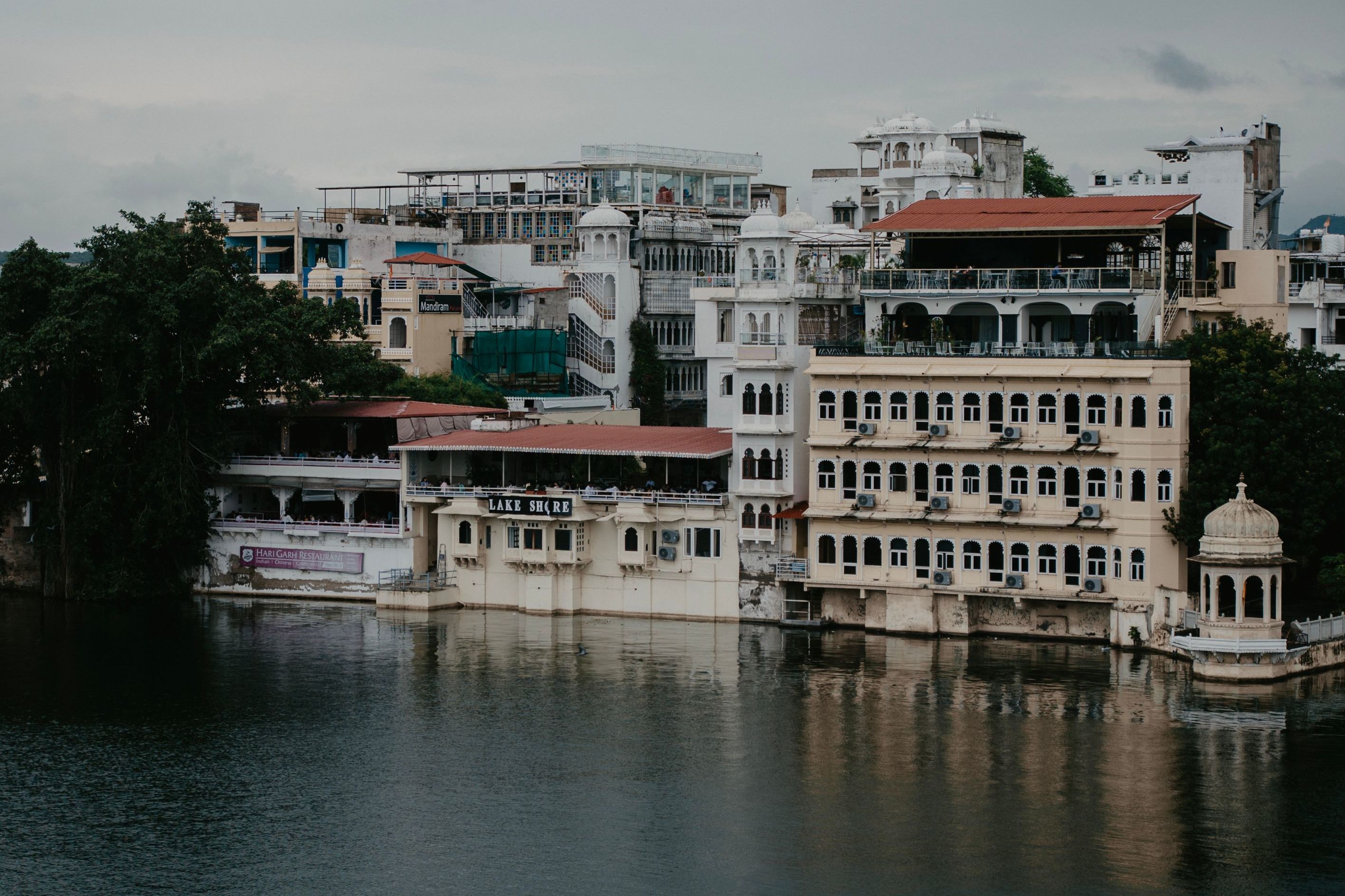 scenic view of udaipurs lakeside