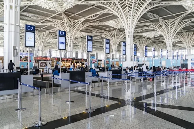 inside view of srinagar international airport