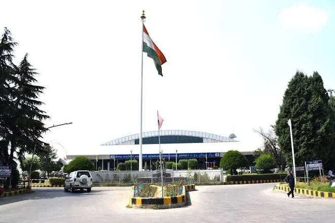 outside view of srinagar international airport during daytime