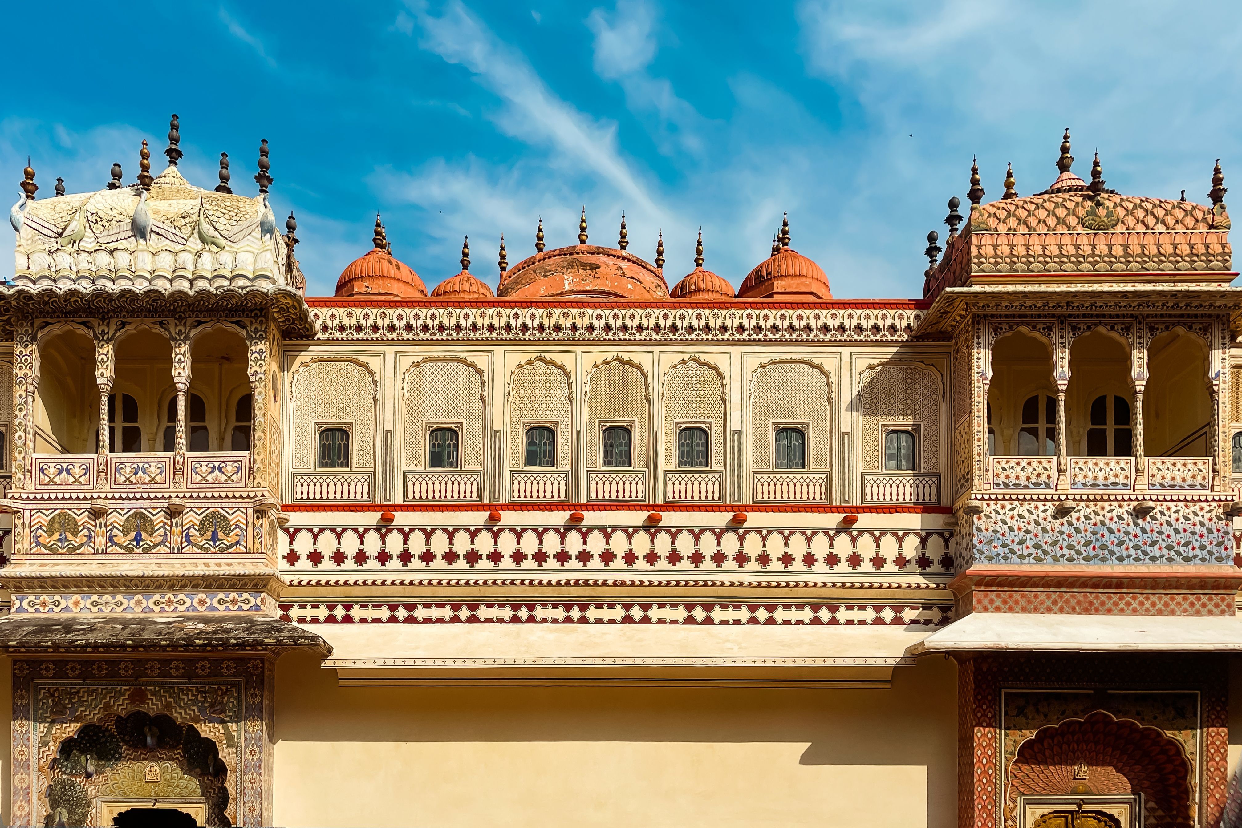 stunning architecture at the city palace in jaipur