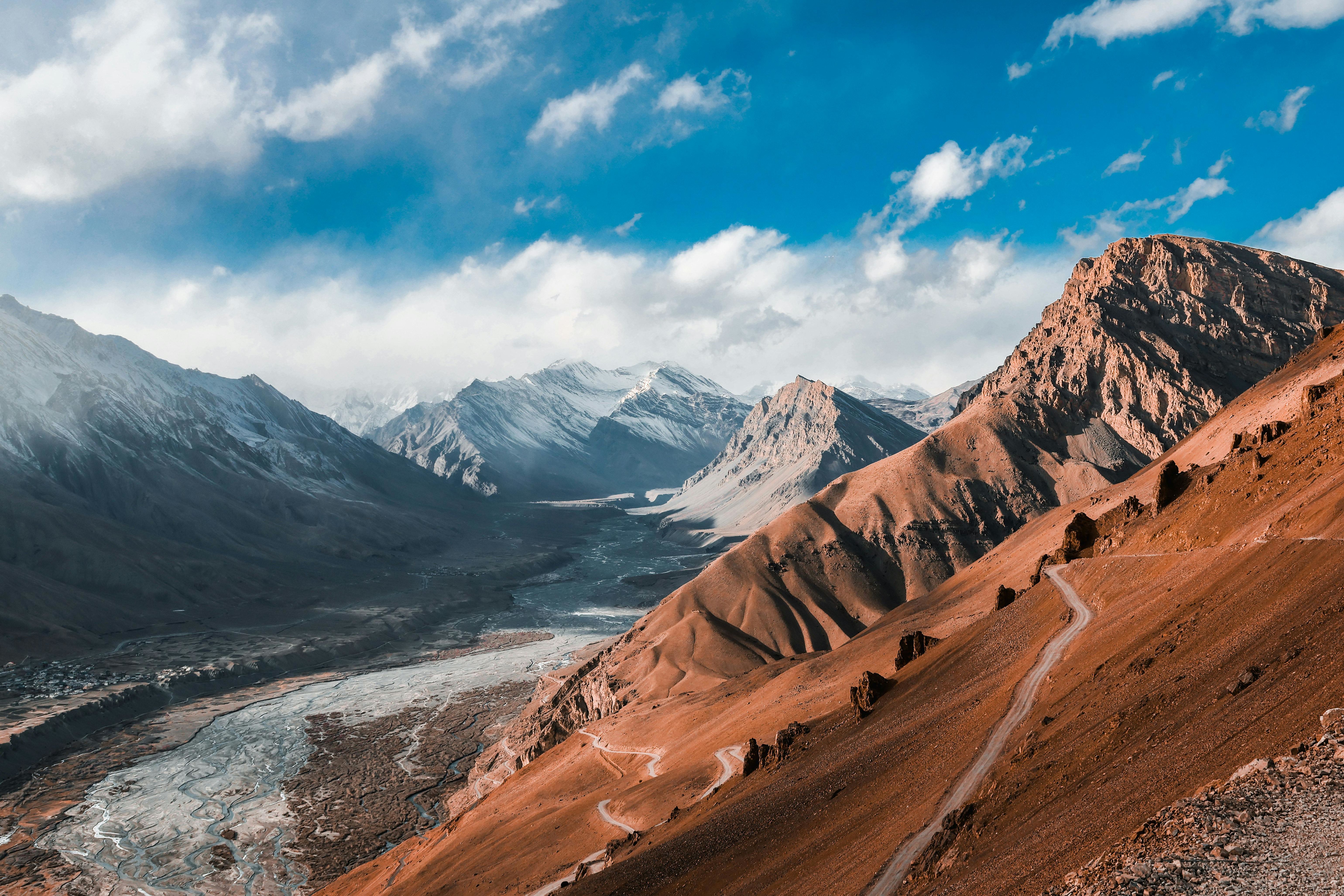 stunning spiti valley landscape in winter