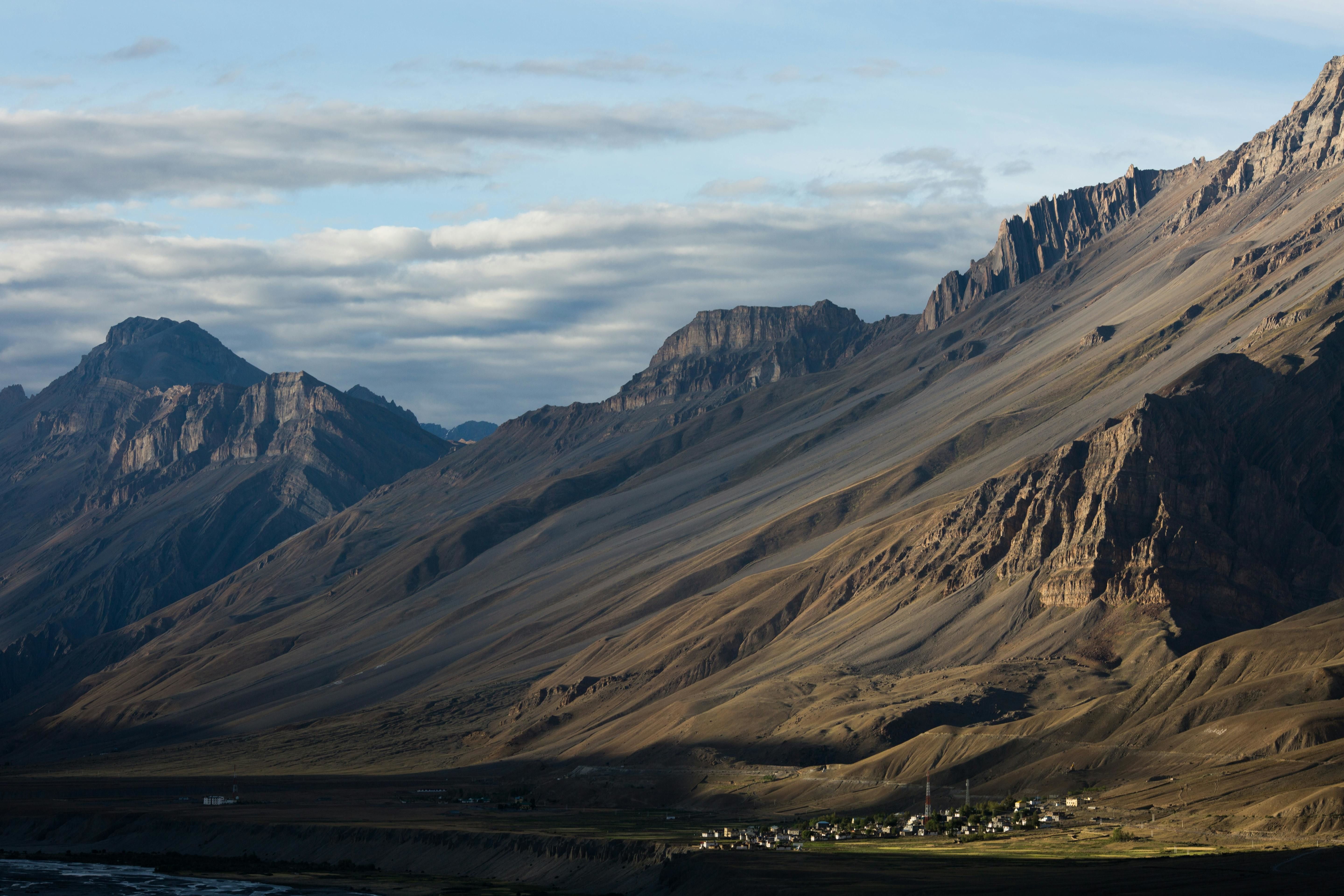 stunning view of landscape near losar in spiti valley
