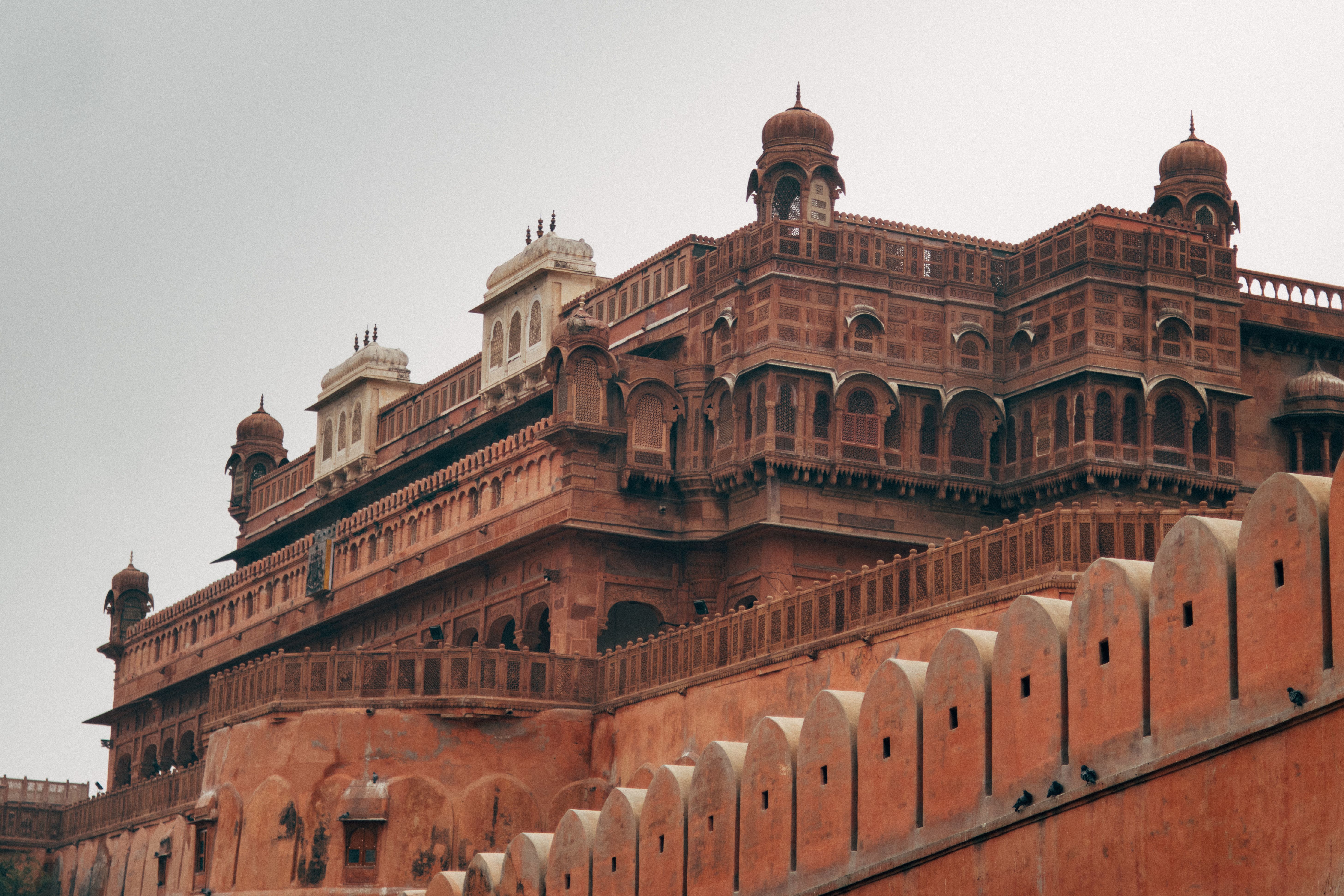 stunning view of junagarh fort in bikaner rajasthan