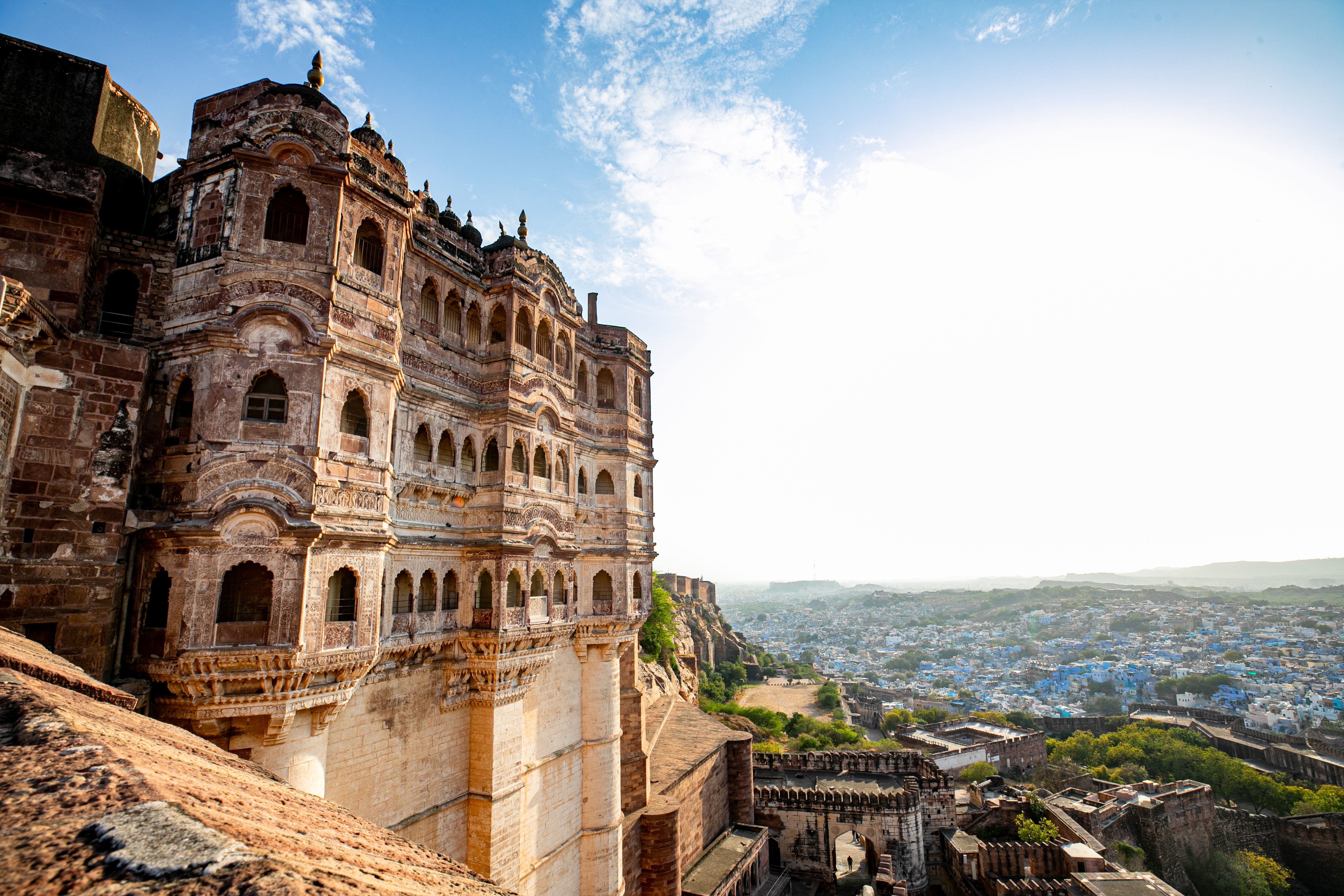 stunning view of mehrangarh fort in jodhpur