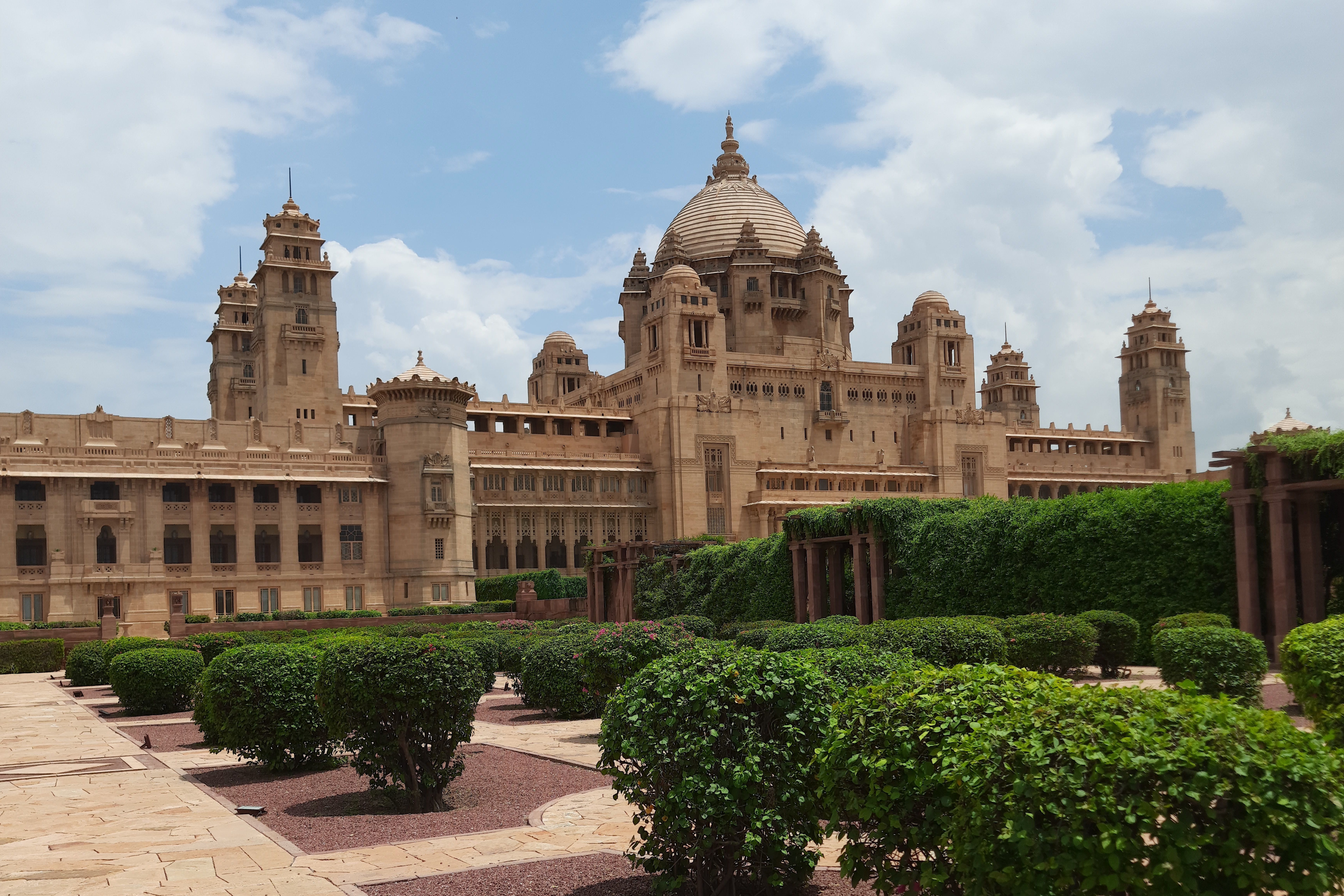 umaid bhawan palace at jodhpur with clear blue sky in jodhpur