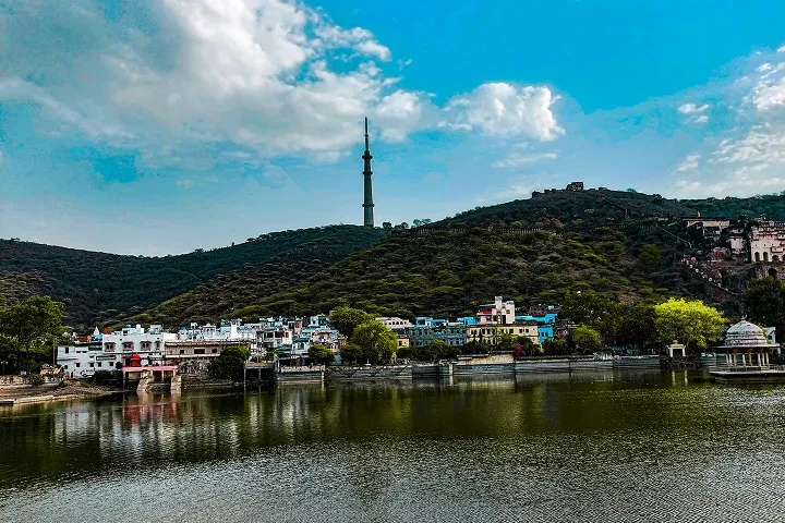 view of bundi town in rajasthan