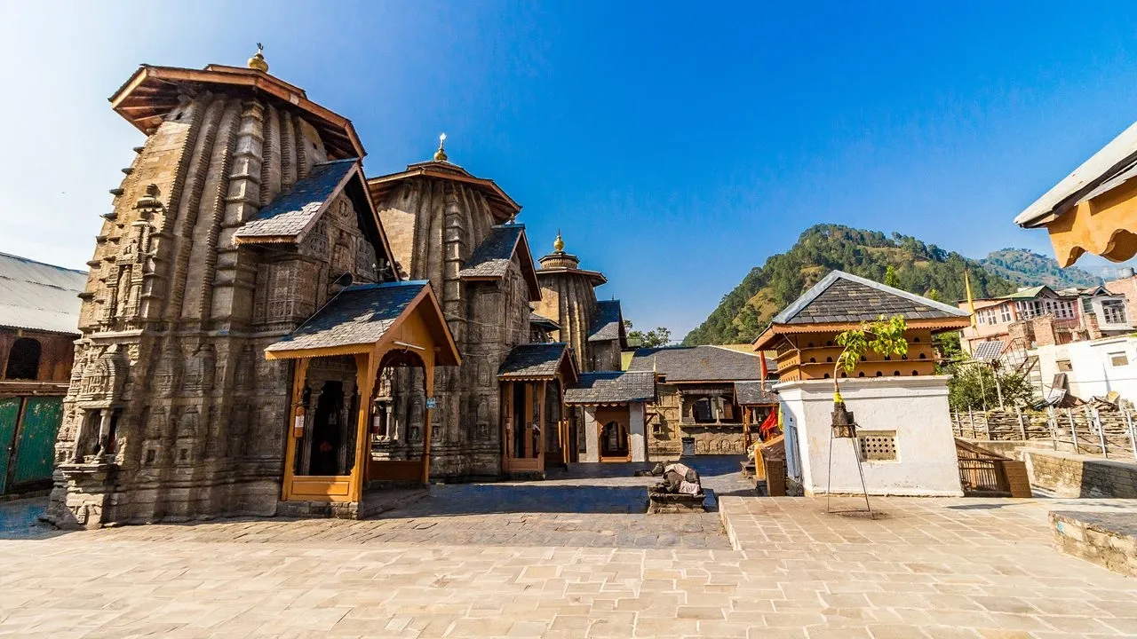 a view of lakshmi narayan temple in chamba