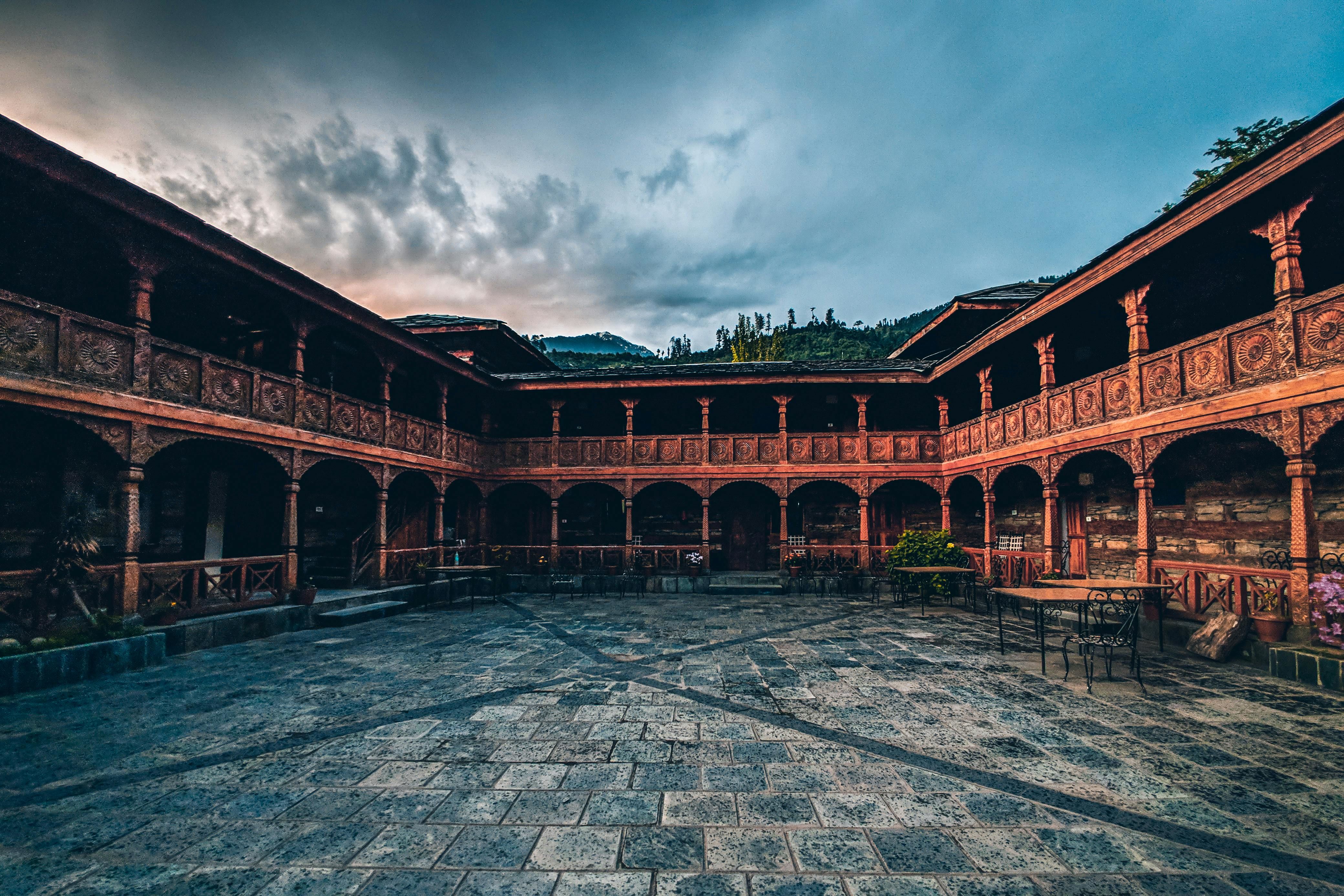 view of naggar castle in naggar town
